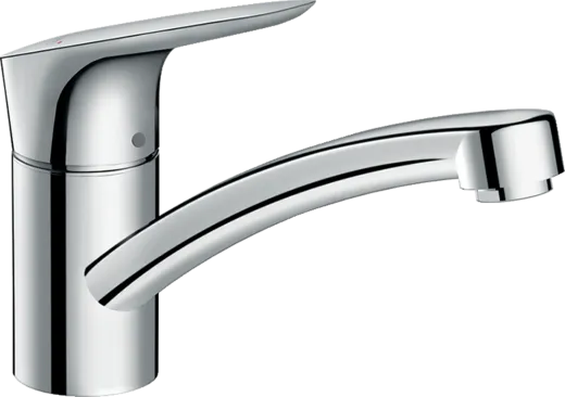 HANSGROHE Kchenarmatur Logis M31 Chrom Einhebelmischer 120 mit Festauslauf, 1jet 360 schwenkbarer Auslauf (71830000)