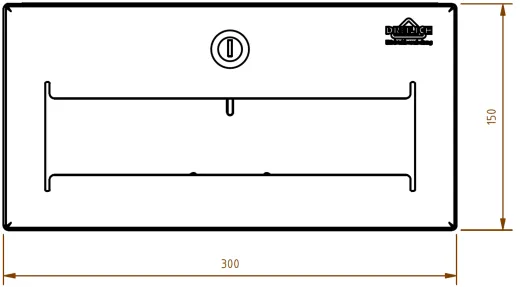 ✅ DREILICH Sirius II Papierhandtuchspender 9120104 fr die verdeckte Untertischmontage mit Zylinderschloss (2002040013)