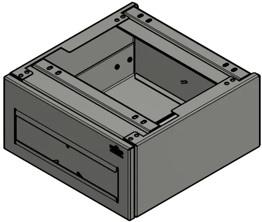 DREILICH Sirius II Papierhandtuchspender 9120104F fr die verdeckte Untertischmontage mit Federschnpper (2002040076)