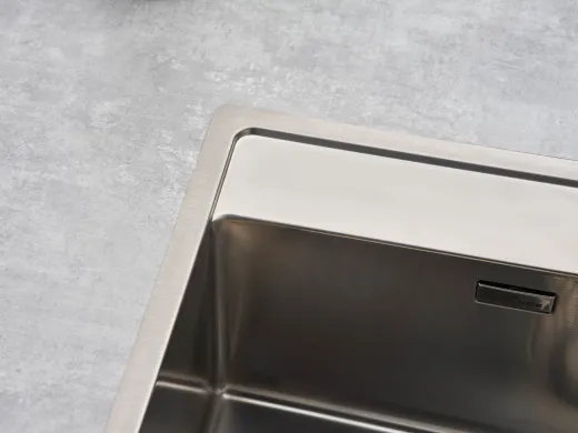 REGINOX K�chensp�le New York 50x40 (L) Comfort Hahnlochbank Einbausp�le Edelstahl Flachrand fl�chenb�ndig Siebkorb als Stopfenventil