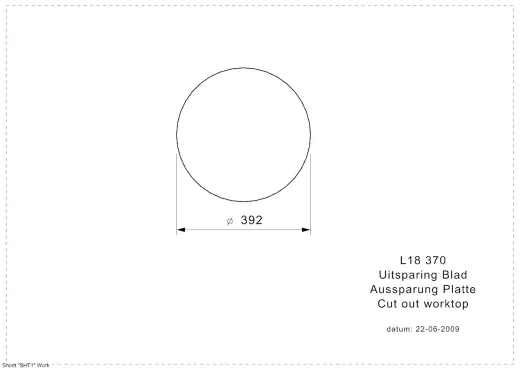 REGINOX Kchensple L18 370 (L) OKG Einbausple Edelstahl mit Flachrand Rundbecken 3 in 1 mit Siebkorb als Stopfenventil