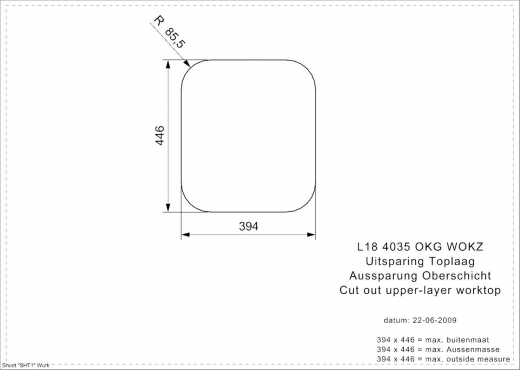 REGINOX Küchenspüle L18 4035 OKG WOKZ Einbauspüle Edelstahl 3 in 1 mit Flachrand Siebkorb als Stopfenventil