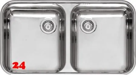 REGINOX Clean & Care L18 35D40 (L) KGKG-CC Einbausple Edelstahl mit Flachrand 3 in 1 Doppelbecken ohne berlauf medizinischer Bereich