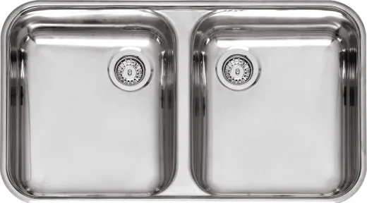 REGINOX Clean & Care L18 35D40 (L) KGKG-CC Einbausple Edelstahl mit Flachrand 3 in 1 Doppelbecken ohne berlauf medizinischer Bereich