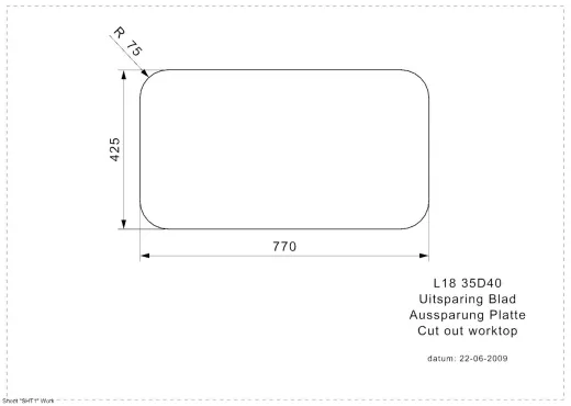 REGINOX Clean & Care L18 35D40 (L) KGKG-CC Einbausple Edelstahl mit Flachrand 3 in 1 Doppelbecken ohne berlauf medizinischer Bereich