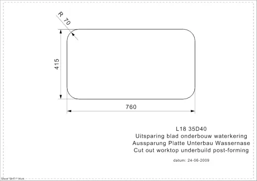 REGINOX Clean & Care L18 35D40 (L) KGKG-CC Einbausp�le Edelstahl mit Flachrand 3 in 1 Doppelbecken ohne �berlauf medizinischer Bereich