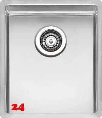 REGINOX Clean & Care New York 34x40 (L) KG-CC Einbausple Edelstahl mit Flachrand 3 in 1 ohne berlauf medizinischer Bereich