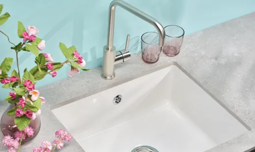 REGINOX K�chenarmatur Logan Edelstahl massiv (R31797) Einhebelmischer mit Festauslauf 360� schwenkbarer Auslauf