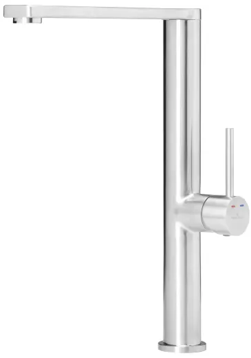 REGINOX Kchenarmatur Kelso Edelstahl massiv (R34590) Einhebelmischer mit Festauslauf 360 schwenkbarer Auslauf