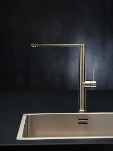 REGINOX K�chenarmatur Kelso Edelstahl massiv (R34590) Einhebelmischer mit Festauslauf 360� schwenkbarer Auslauf