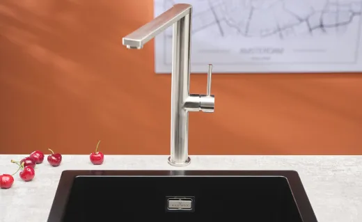 REGINOX K�chenarmatur Kelso Edelstahl massiv (R34590) Einhebelmischer mit Festauslauf 360� schwenkbarer Auslauf