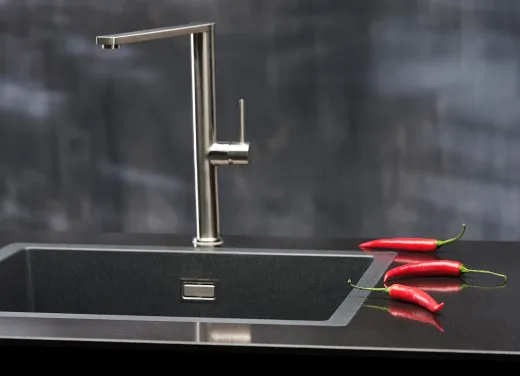 REGINOX K�chenarmatur Kelso Edelstahl massiv (R34590) Einhebelmischer mit Festauslauf 360� schwenkbarer Auslauf