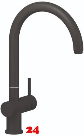 REGINOX Kchenarmatur Yampa Schwarz matt (R31704) Einhebelmischer mit Festauslauf 360 schwenkbarer Auslauf