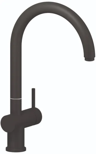 REGINOX Kchenarmatur Yampa Schwarz matt (R31704) Einhebelmischer mit Festauslauf 360 schwenkbarer Auslauf