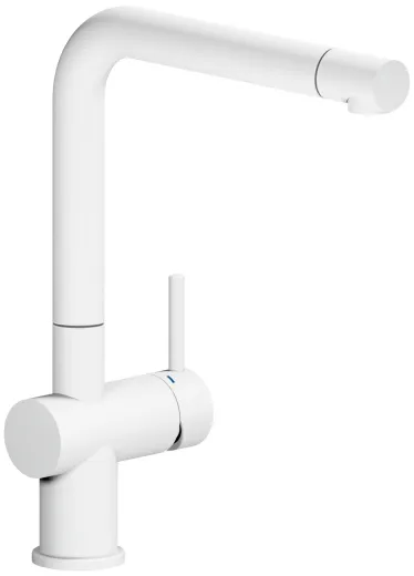 REGINOX Kchenarmatur Yadkin Weiss (R34767) Einhebelmischer mit Festauslauf 360 schwenkbarer Auslauf