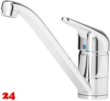 REGINOX Kchenarmatur Ela Chrom (R31599) Einhebelmischer mit Festauslauf 360 schwenkbarer Auslauf