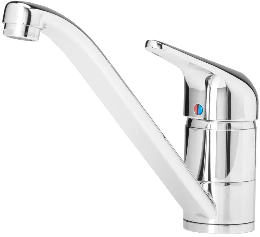 REGINOX Kchenarmatur Ela Chrom (R31599) Einhebelmischer mit Festauslauf 360 schwenkbarer Auslauf