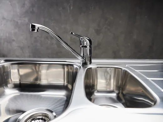 REGINOX Kchenarmatur Ela Chrom (R31599) Einhebelmischer mit Festauslauf 360 schwenkbarer Auslauf