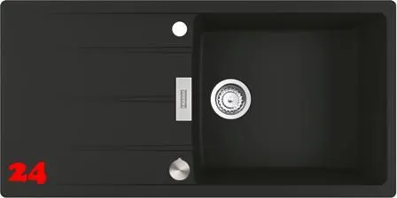 ❎ FRANKE Kchensple Centro CNG 611-100 Fragranit+ Einbausple / Granitsple mit Siebkorb als Drehknopfventil