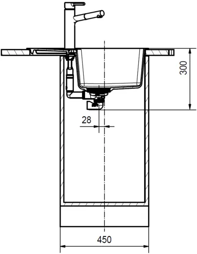 FRANKE Kchensple Centro CNG 611-62 Fragranit+ Einbausple / Granitsple mit Siebkorb als Drehknopfventil