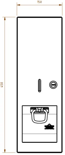 DREILICH Sirius II Schaumseifenspender 190UP-10S robuste Ausfhrung fr die Unterputzmontage mit flachem Zylinderschloss (2002140006)