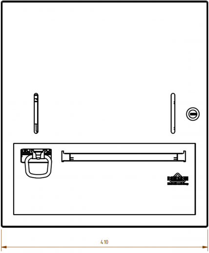 DREILICH Sirius II Papierhandtuch / Seifenspender Kombination 9120203 zur Aufputz- oder Unterputzmontage mit flachem Zylinderschloss (2002040031)