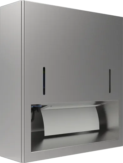 DREILICH Sirius II Papierhandtuch / Seifenspender Kombination 9120203M zur Aufputz- oder Unterputzmontage mit verdecktem Magnetschloss (2002040032)