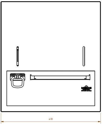 DREILICH Sirius II Papierhandtuch / Seifenspender Kombination 9120203M zur Aufputz- oder Unterputzmontage mit verdecktem Magnetschloss (2002040032)