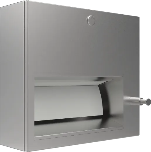 DREILICH Sirius II Papierhandtuch / Seifenspender Kombination 9120204 zur Aufputz- oder Unterputzmontage mit flachem Zylinderschloss (2002040062)