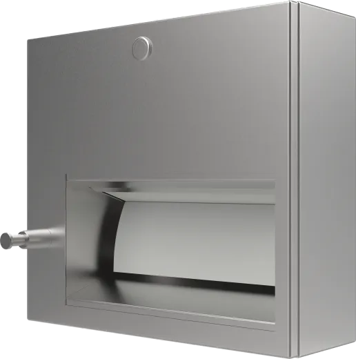 DREILICH Sirius II Papierhandtuch / Seifenspender Kombination 9120204 zur Aufputz- oder Unterputzmontage mit flachem Zylinderschloss (2002040062)