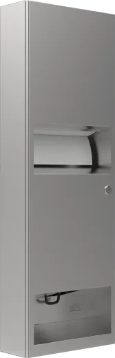 DREILICH Sirius II Papierhandtuch / Seifenspender Kombination 9120202-190 zur Aufputz- oder Unterputzmontage mit flachem Zylinderschloss (2002040085)