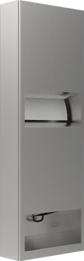 DREILICH Sirius II Papierhandtuch / Seifenspender Kombination 9120202-190M zur Aufputz- oder Unterputzmontage mit verdecktem Magnetschloss (2002040086)