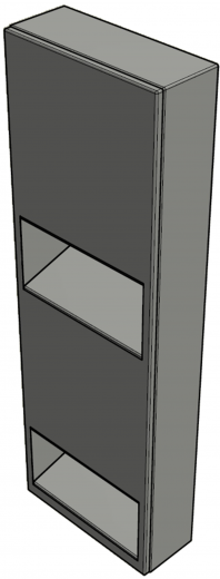 DREILICH Sirius II Papierhandtuch / Seifenspender Kombination 9120202-190M zur Aufputz- oder Unterputzmontage mit verdecktem Magnetschloss (2002040086)