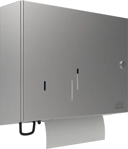 DREILICH Sirius II Papierhandtuch / Seifenspender Kombination 9120205S zur verdeckten Wandmontage mit flachem Zylinderschloss (2002040096)