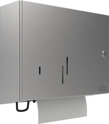 DREILICH Sirius II Papierhandtuch / Seifenspender Kombination 9120205A zur verdeckten Wandmontage mit flachem Zylinderschloss (2002040097)