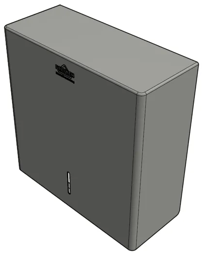 DREILICH Sirius II Papierhandtuchspender 9120107 zur verdeckten Wandmontage mit starkem Magnetschloss (2002040008)