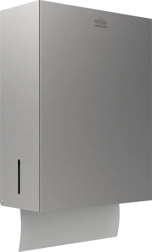 DREILICH Sirius II Papierhandtuchspender 9120110 zur verdeckten Wandmontage Front abklappbar mit flachem Zylinderschloss (2002040045)