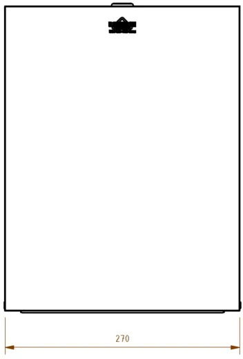 DREILICH Sirius II Papierhandtuchspender 9120110 zur verdeckten Wandmontage Front abklappbar mit flachem Zylinderschloss (2002040045)