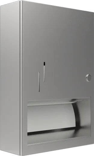DREILICH Sirius II Papierhandtuchspender 9120202 zur verdeckten Wandmontage mit flachem Zylinderschloss (2002040011)