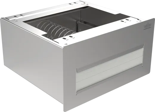 DREILICH Sirius II Papierhandtuchspender 9120104BM Front plan aufliegend fr die verdeckte Untertischmontage mit verdecktem Magnetschloss (2002040016)