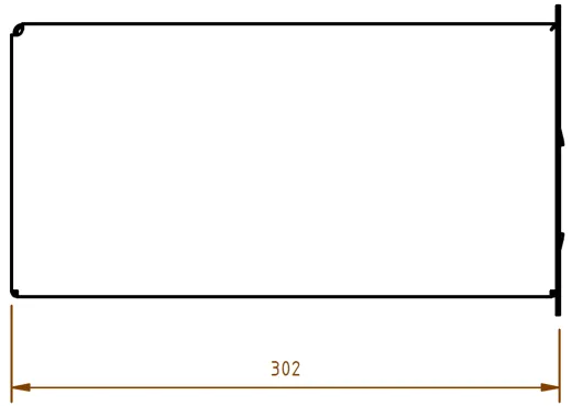 DREILICH Sirius II Papierhandtuchspender 9120104BM Front plan aufliegend fr die verdeckte Untertischmontage mit verdecktem Magnetschloss (2002040016)