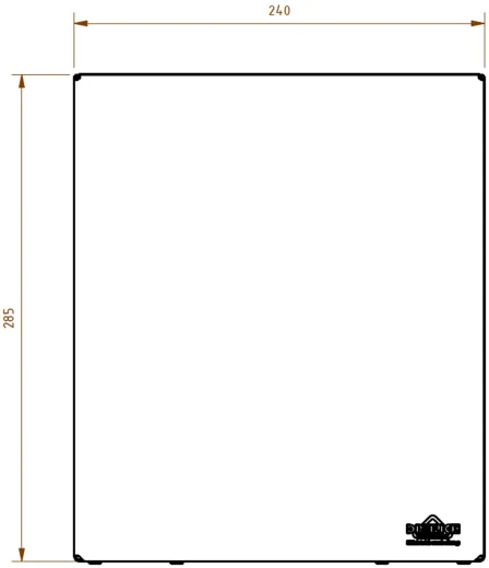 DREILICH Sirius II Abfallbehlter 9100SA1 zur Wandmontage offene Bauform ohne Deckel Fassungsvermgen ca. 8 Liter (2002080002)