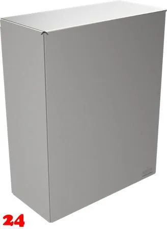 DREILICH Sirius II Abfallbehlter 9100SA2D zur Wandmontage offene Bauform mit Deckel Fassungsvermgen ca. 27 Liter (2002080005)