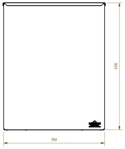 DREILICH Sirius II Abfallbehlter 9100SA2D zur Wandmontage offene Bauform mit Deckel Fassungsvermgen ca. 27 Liter (2002080005)