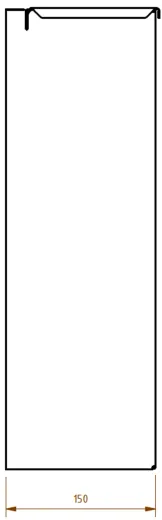 DREILICH Sirius II Abfallbehlter 9100101D zur verdeckten Wandmontage offene Bauform mit Deckel Fassungsvermgen ca. 16 Liter (2002080011)