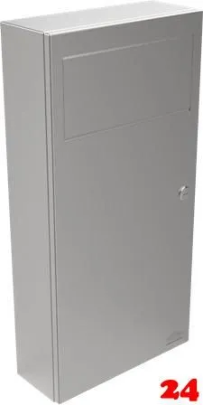 DREILICH Sirius II Abfallbehlter 9100102 zur Aufputz- oder Unterputzmontage mit Schwingklappe Fassungsvermgen ca. 10 Liter (2002080006)