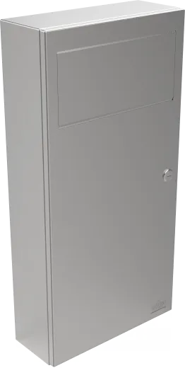 DREILICH Sirius II Abfallbehlter 9100102 zur Aufputz- oder Unterputzmontage mit Schwingklappe Fassungsvermgen ca. 10 Liter (2002080006)