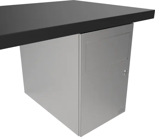 DREILICH Sirius II Abfallbehlter 9100106 zur Untertischmontage mit flachem Zylinderschloss Fassungsvermgen ca. 27 Liter (2002080018)