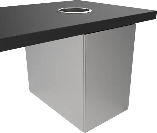 DREILICH Sirius II Abfallbehlter 9100206M zur Untertischmontage ohne Einwurfhlse mit Magnetschloss Fassungsvermgen ca. 45 Liter (2002080078)