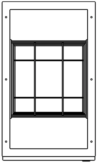DREILICH Sirius II Abfallbehlter 9100206 zur Untertischmontage ohne Einwurfhlse mit flachem Zylinderschloss Fassungsvermgen ca. 45 Liter (2002080020)